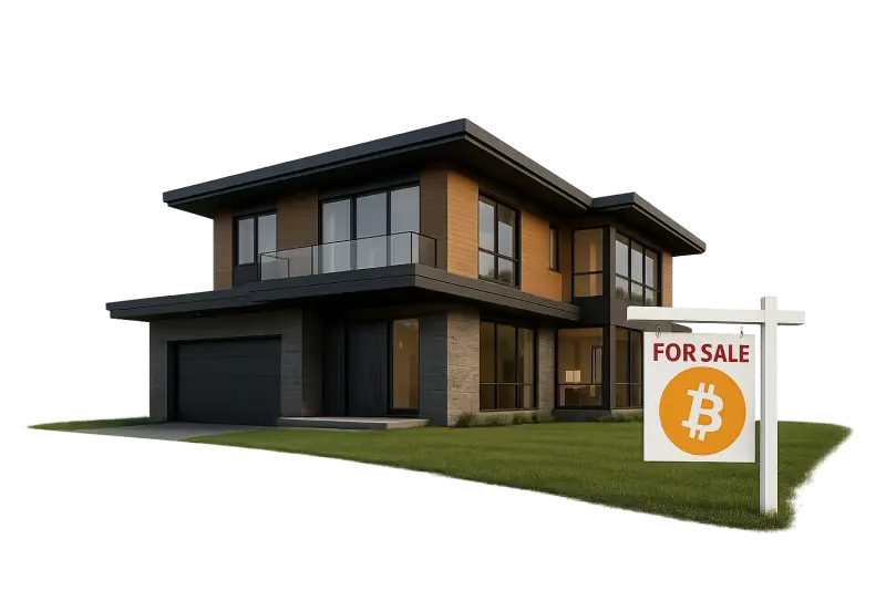 Modern luxury home listing that accepts crypto