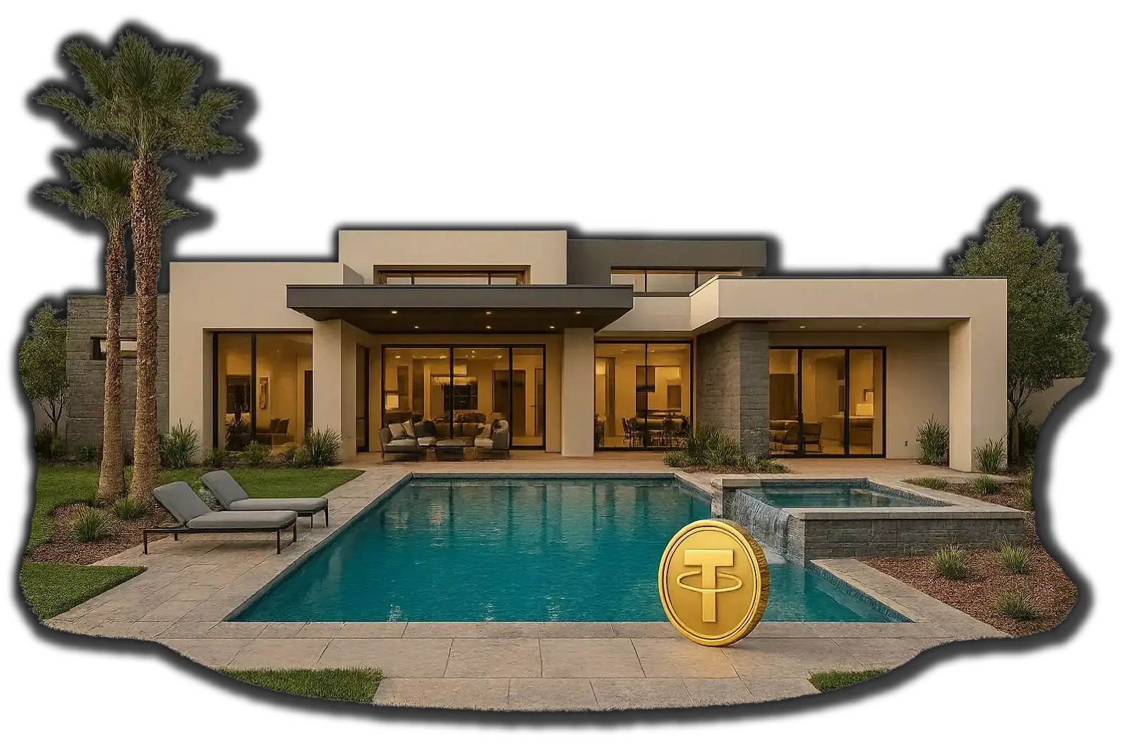 Luxury home bought with USDT